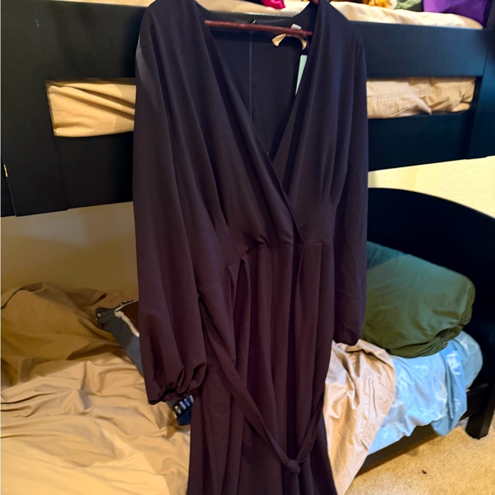 Elegant Black Wrap Junpsuit